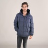 men's twill block puffer jacket