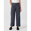 women's tweedy hemp cotton wide-leg pants in denim