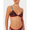 parade plaid bralette red plaid