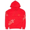 men's geometric hoodie in red