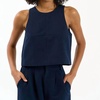 rae top in deep navy