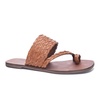 brunch rayva woven sandal in cognac