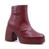 women isy vino ankle boot in burgundy