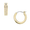 women's gold-tone stainless steel hoop earrings