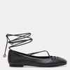 beate ballet flats black leather