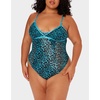 parade leopard bodysuit blue