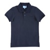 navy classic logo polo