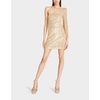 luisa mini dress gold