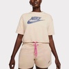 air sportswear short sleeve top in shimmer tan