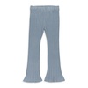 lurex crinkle pale blue women's straight pants