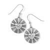 women's celeste heart french wire earrings in silver