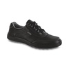 women's sporty lux sneaker - medium in black perf