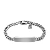 men's elliott stainless steel id bracelet