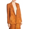 womens faded shoulder pads one-button blazer