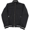 bomber varsity jacket in black polyester