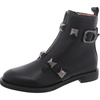 pyramid  womens leather studded booties