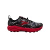 women's cascadia 16 trail running shoes - medium in black/grey/red