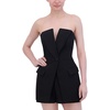 womens deep v jacket strapless top