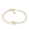 women's gold-tone stainless steel chain bracelet