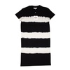 black ivory tie dye mini box t-shirt dress