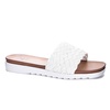 pool dayz enjoy it slide sandal in white