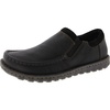 mens leather round toe loafers