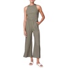 linen racer jumpsuit in army