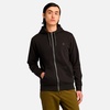 men's oyster river chest logo brushback zip hoodie