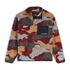 mens snap lounge pullover - red multi