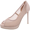 hallsy womens mesh peep-toe pumps