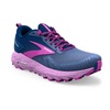 women's cascadia 17 shoes in navy blue/purple/violet