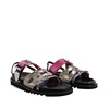 aj1018 sandals -  pulla - black - leather