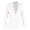 single-breasted blazer in white wool