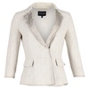 emporio armani women's suit blazer cream linen