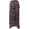 heather noir floral skirt in black viscose