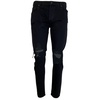 men's skinny paxtyn destroyed jeans in black destroy