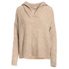 cuddle cable half zip pullover in wheat