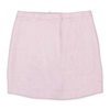 textured pink mini pencil skirt