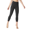 high rise capri legging in charcoal