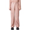 vegan leather cargo pant in pink