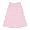 jacquard bias pink flared skirt