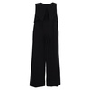 strapless jumpsuit in black wool