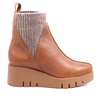 women's indios knit boots in cuero brown