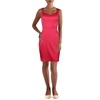 womens sweetheart neck above knee sheath dress