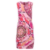 printed knee-length dress in pink cotton