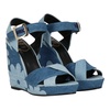 womens blue multicolored wedge