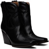 Black Cowboy Ankle Boots