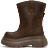 Brown Chunky Workwear Boots