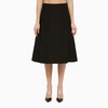 Marni Black Cotton Flared Midi Skirt Women