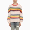 Amiri Multicoloured Striped Crew Neck Jumper